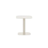 Vincent Sheppard Kodo Table d'appoint 39x39cm H:42cm Plateau Aluminium Structure Dune White + plateau Aluminium Dune white 