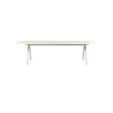 Vincent Sheppard Kodo Table repas 210x100cm Plateau Céramique Structure Dune white + Plateau Céramique Shards 