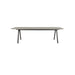 Vincent Sheppard Kodo Table repas 210x100cm Plateau Céramique Structure Fossil Grey + Plateau Céramique Flint 