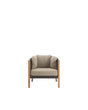 Vincent Sheppard Lento lounge chair – Anthracite, Untreated teak