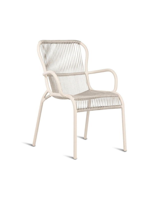Vincent Sheppard Loop Dining Chair empilable Rope Dune White 