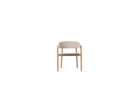 Vincent Sheppard Mona dining chair – Old lace, Untreated teak