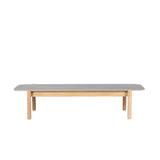 Vincent Sheppard Oda Coffee Table 129x53cm h:30cm avec plateau céramique Teck + Céramique Flint 