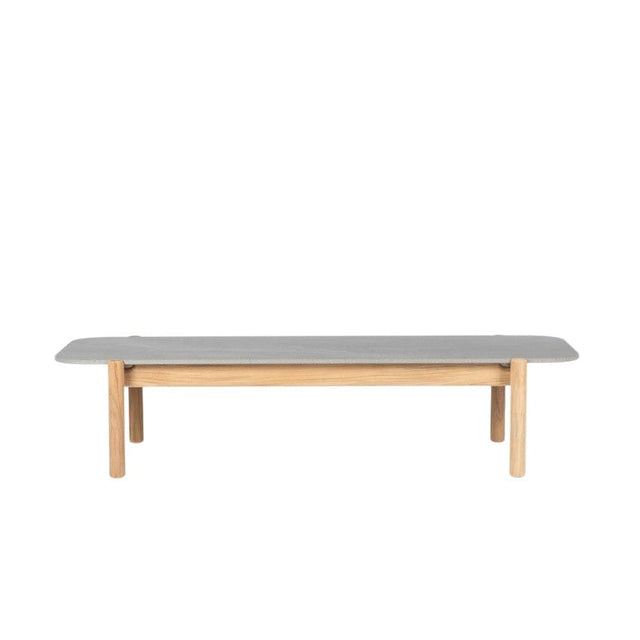 Vincent Sheppard Oda Coffee Table 129x53cm h:30cm avec plateau céramique Teck + Céramique Flint 
