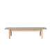 Vincent Sheppard Oda Coffee Table 129x53cm h:30cm avec plateau céramique Teck + Céramique Flint 