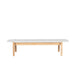 Vincent Sheppard Oda Coffee Table 129x53cm h:30cm avec plateau céramique Teck + Céramique Shards 