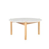 Vincent Sheppard Oda Coffee Table Ø68cm h:35cm avec plateau céramique Teck + Céramique Shards 