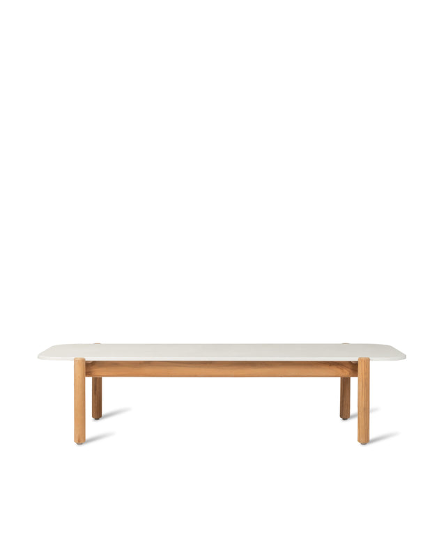 Vincent Sheppard Oda coffee table rectangular – Portland, Untreated teak