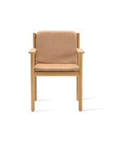 Vincent Sheppard Oda dining chair – Flax, Untreated teak