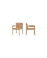 Vincent Sheppard Oda dining chair – Flax, Untreated teak