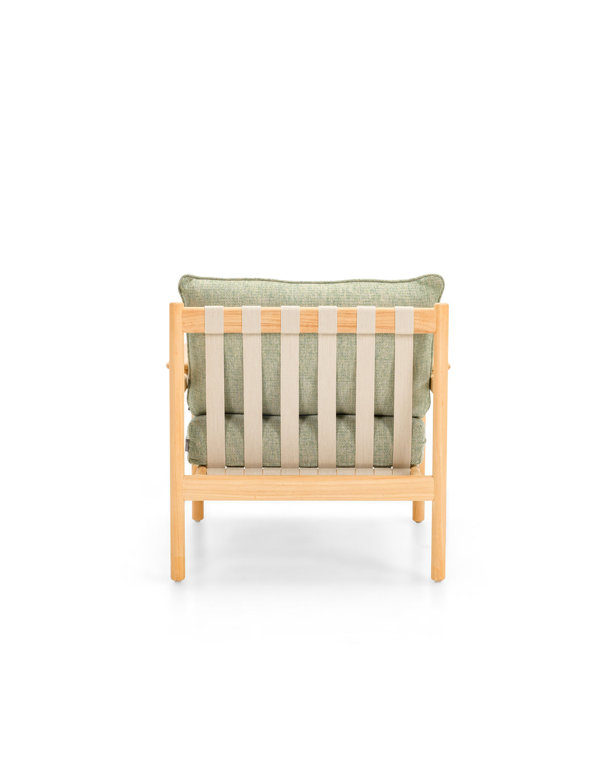 Vincent Sheppard Oda lounge chair – Flax, Untreated teak