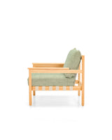 Vincent Sheppard Oda lounge chair – Flax, Untreated teak