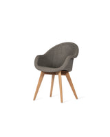 Vincent Sheppard Remi dining chair teak base – Fossil grey, Untreated teak