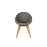 Vincent Sheppard Remi dining chair teak base – Fossil grey, Untreated teak