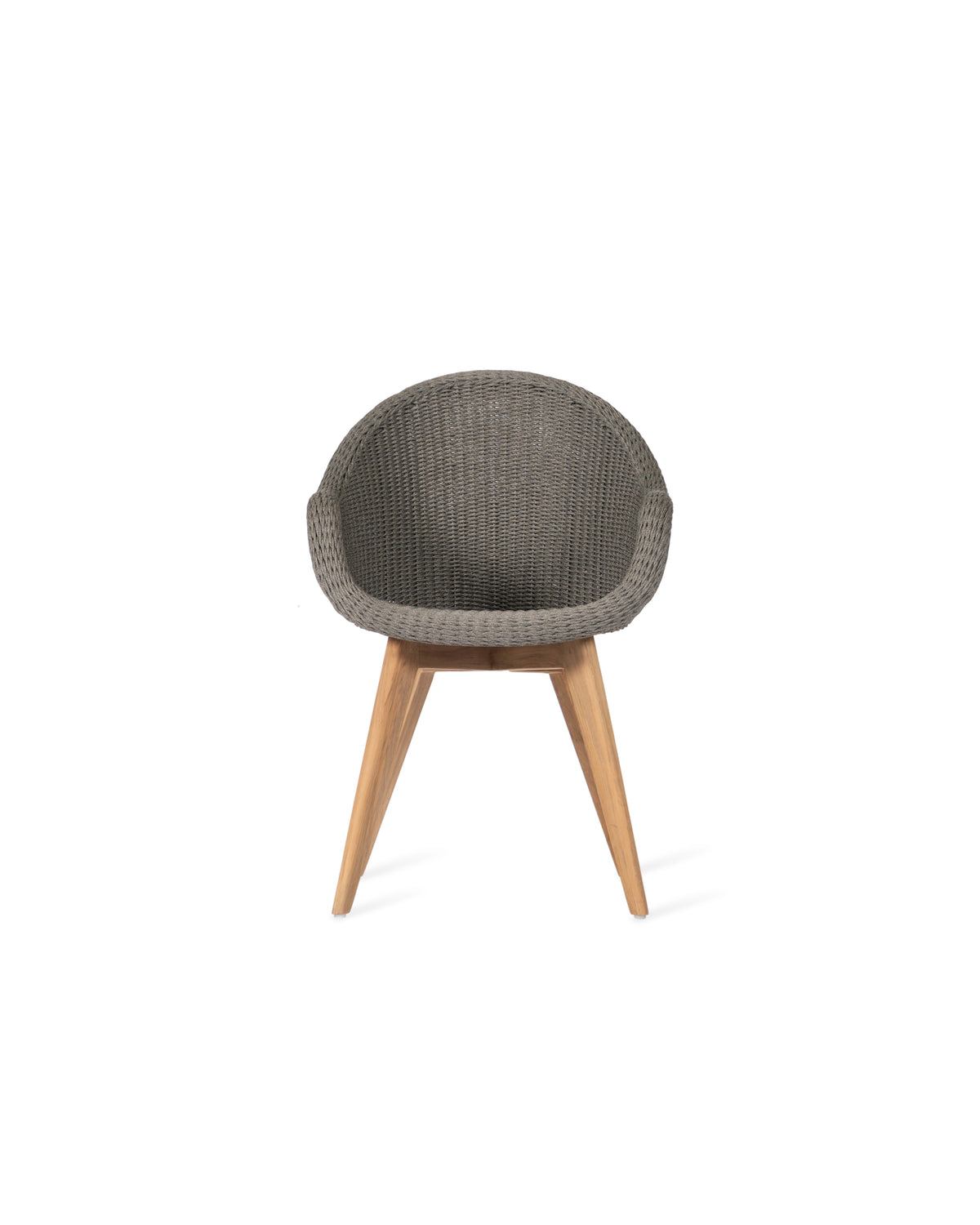 Vincent Sheppard Remi dining chair teak base – Fossil grey, Untreated teak