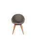 Vincent Sheppard Remi dining chair teak base – Fossil grey, Untreated teak