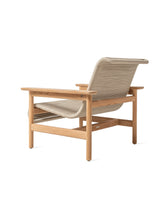 Vincent Sheppard Tomus lounge chair – Flax, Untreated teak