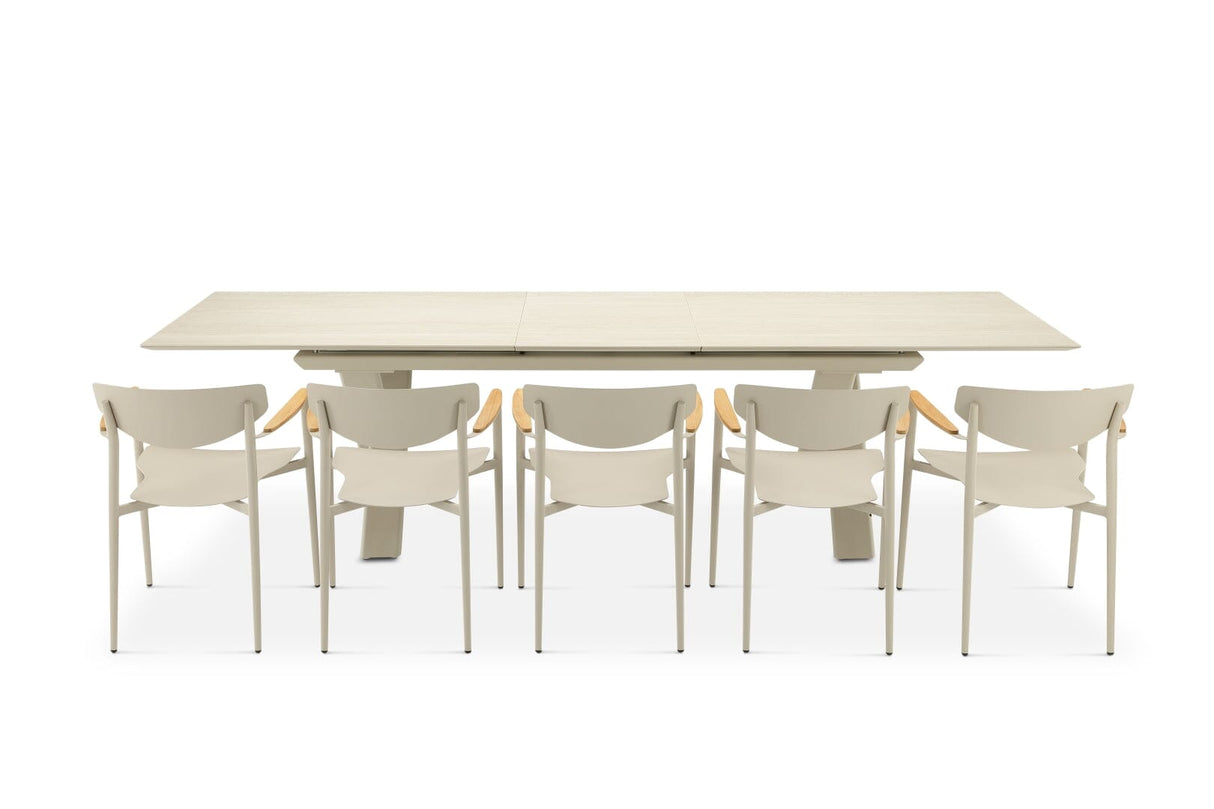 Zebra Levare Table repas céramique rallonge Synchro 240/300x100cm 