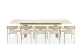 Zebra Levare Table repas céramique rallonge Synchro 240/300x100cm 