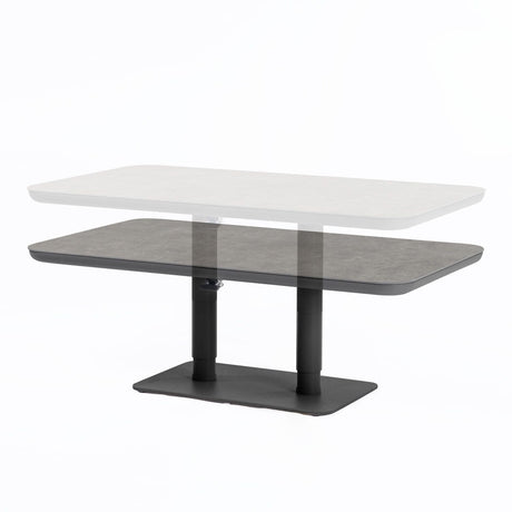 Zebra Move Table basse Lift 140x80cm palteau céramique, réglable en hauteur h:51/71cm 