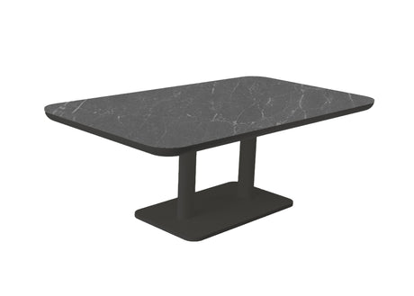 Zebra Move Table basse Lift 140x80cm palteau céramique, réglable en hauteur h:51/71cm Graphite 5150 / Shadow 6047 