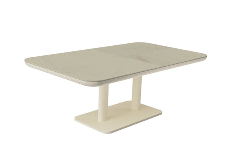 Zebra Move Table basse Lift 140x80cm palteau céramique, réglable en hauteur h:51/71cm Taupe 5156 / Dune 6046 