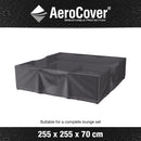 Aerocover Housse de protection pour ensemble 255x255cm H:70cm 
