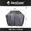 Aerocover Housse de protection pour Gril barbecue taille L 148x61cm H:110cm 