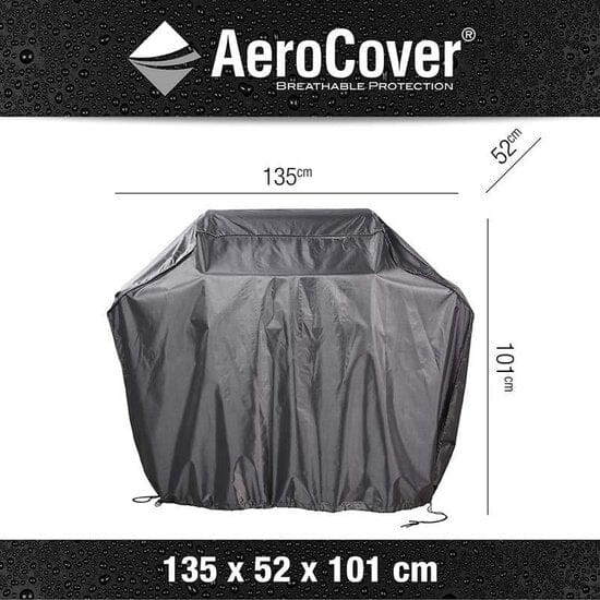 Aerocover Housse de protection pour Gril barbecue taille M, 135x52cm H:101cm 
