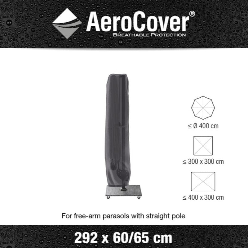Aerocover Housse de protection pour parasol à mât déporté 292x60/65cm H:292cm 