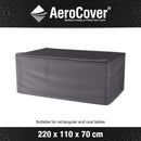 Aerocover Housse de protection pour Table 220x110cm H:70cm 