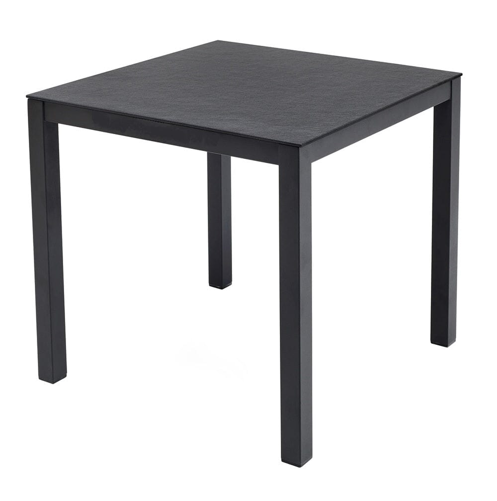 Arolla Table basse 44x44cm, H:44cm en inox Anthracite avec céramique 