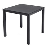 Arolla Table basse 44x44cm, H:44cm en inox Anthracite avec céramique 