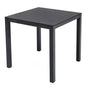 Arolla Table basse 44x44cm, H:44cm en inox Anthracite avec céramique 