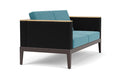 Barlow Tyrie Aura Deep Seating Canapé lounge 2 places avec coussins Armature Graphite - Faces latérales Charcoal Adriatic Blue 3941V Laminé Waterproof 
