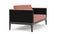 Barlow Tyrie Aura Deep Seating Canapé lounge 2 places avec coussins Armature Graphite - Faces latérales Charcoal Natte Flamingo 10234V Laminé Waterproof 