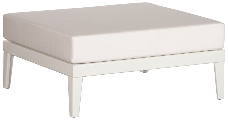 Barlow Tyrie Aura Deep Seating Repose-pieds Pouf Ottoman avec coussin 