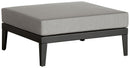 Barlow Tyrie Aura Deep Seating Repose-pieds Pouf Ottoman avec coussin 
