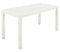 Barlow Tyrie Aura Dining Table 140 (139x71cm) Plateau lattes aluminium Armature et Plateau Artic White 