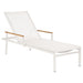 Barlow Tyrie Aura Occasional Chaise longue Armature Artic White - Toile Pearl 
