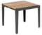Barlow Tyrie Aura Occasional Side table 60 -Table basse 66x66cm H:57cm Plateau Teck et Armature Graphite 