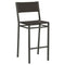 Barlow Tyrie Equinox High Dining Chaise haute de bar inox laqué Armature Graphite - Toile Carbon Sunbrella® 