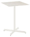 Barlow Tyrie Equinox High Dining Table haute de bar 70 (70x70cm H:99cm) inox laqué - Plateau céramique Armature Artic White - Céramique Frost 