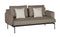 Barlow Tyrie Layout Deep Seating Double Seat - Double seat et back with Low Arms - avec coussins 