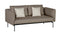 Barlow Tyrie Layout Deep Seating Double Seat - High Arms - Double seat et back with High Arms - avec coussins 