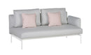 Barlow Tyrie Layout Deep Seating Double Seat - One Arm - avec coussins 