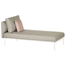 Barlow Tyrie Layout Deep Seating Single Chaise longue - Double seat with single back - avec coussins 