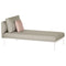 Barlow Tyrie Layout Deep Seating Single Chaise longue - Double seat with single back - avec coussins 