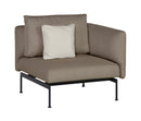 Barlow Tyrie Layout Deep Seating Single Seat - One High Arm - avec coussins 