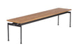 Barlow Tyrie Layout Dining Banc 200 sans dossier 188cm Armature Forge Grey 